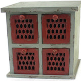 7" Light Blue Solid Wood Desk Organizer - Homeroots - Flyclothing LLC