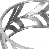 14" Silver Round Metal Geometric Vanity Tray - Homeroots - Flyclothing LLC