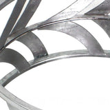 14" Silver Round Metal Geometric Vanity Tray - Homeroots - Flyclothing LLC