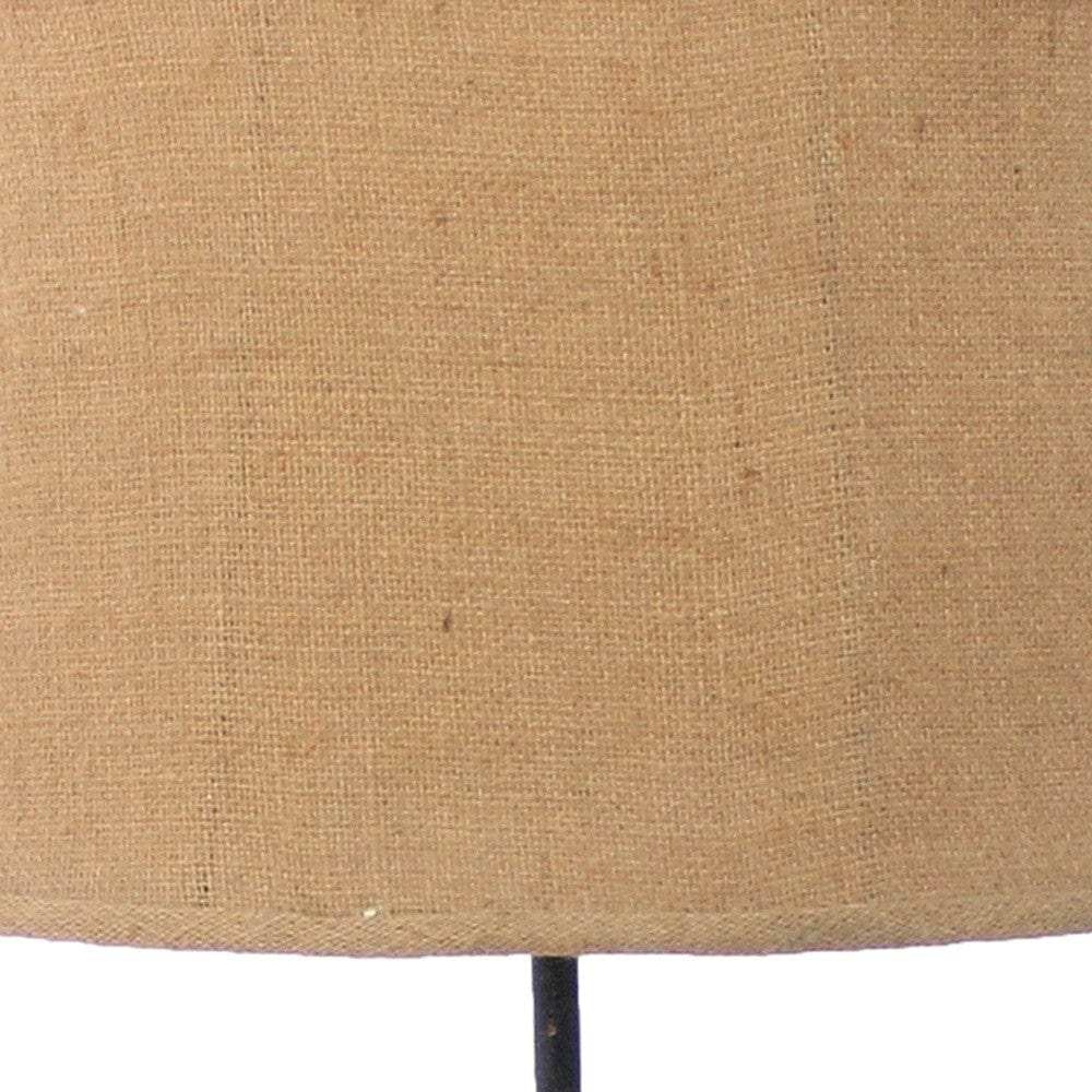 11 X 15 X 27.75 Tan Country Cottage With Blooming Flower Pedestal - Table Lamp - Homeroots - Flyclothing LLC