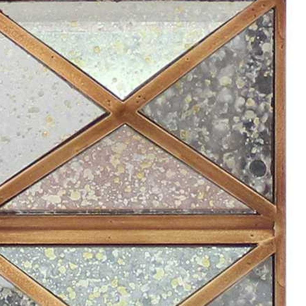 6.25 X 6.75 X 27.5 Gold Modern Illusionary Mirrored Base - Table Lamp - Homeroots - Flyclothing LLC