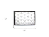 43" X 63" Black Metal Wall Decor - Homeroots - Flyclothing LLC