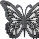 23" X 19" Black Rustic Butterfly Wooden Wall Decor - Homeroots - Flyclothing LLC