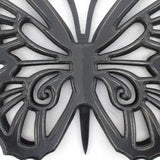 23" X 19" Black Rustic Butterfly Wooden Wall Decor - Homeroots - Flyclothing LLC