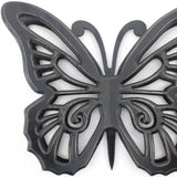 23" X 19" Black Rustic Butterfly Wooden Wall Decor - Homeroots - Flyclothing LLC