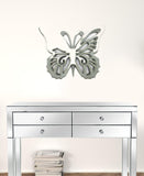 23" X 19" X 4" Gray Rustic Butterfly Wooden Wall Decor - Homeroots - Flyclothing LLC
