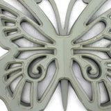 23" X 19" X 4" Gray Rustic Butterfly Wooden Wall Decor - Homeroots - Flyclothing LLC