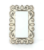 White Framed Accent Mirror - Homeroots - Flyclothing LLC
