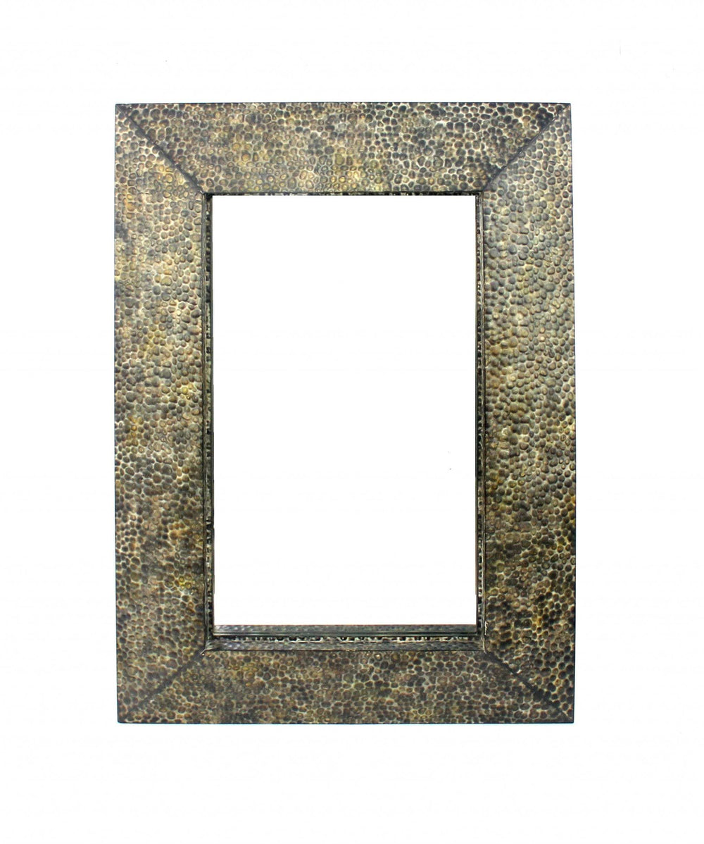 Bronze Rectangle Accent Metal Mirror - Homeroots - Flyclothing LLC