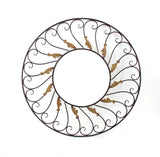 Bronze Round Accent Metal Mirror - Homeroots - Flyclothing LLC