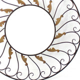 Bronze Round Accent Metal Mirror - Homeroots - Flyclothing LLC