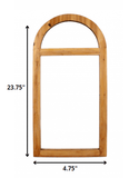 Brown Arch Accent Mirror - Homeroots - Flyclothing LLC