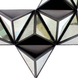 42" X 24" X 6" Black Diamante Wooden - Wall Decor - Homeroots - Flyclothing LLC