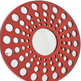24" X 24" X 1" Red Mirrored Wooden - Wall Decor - Homeroots - Flyclothing LLC