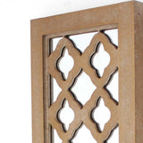6 X 7.5 X 17 Tan Wooden Cross - Candle Holder Sconce - Homeroots - Flyclothing LLC