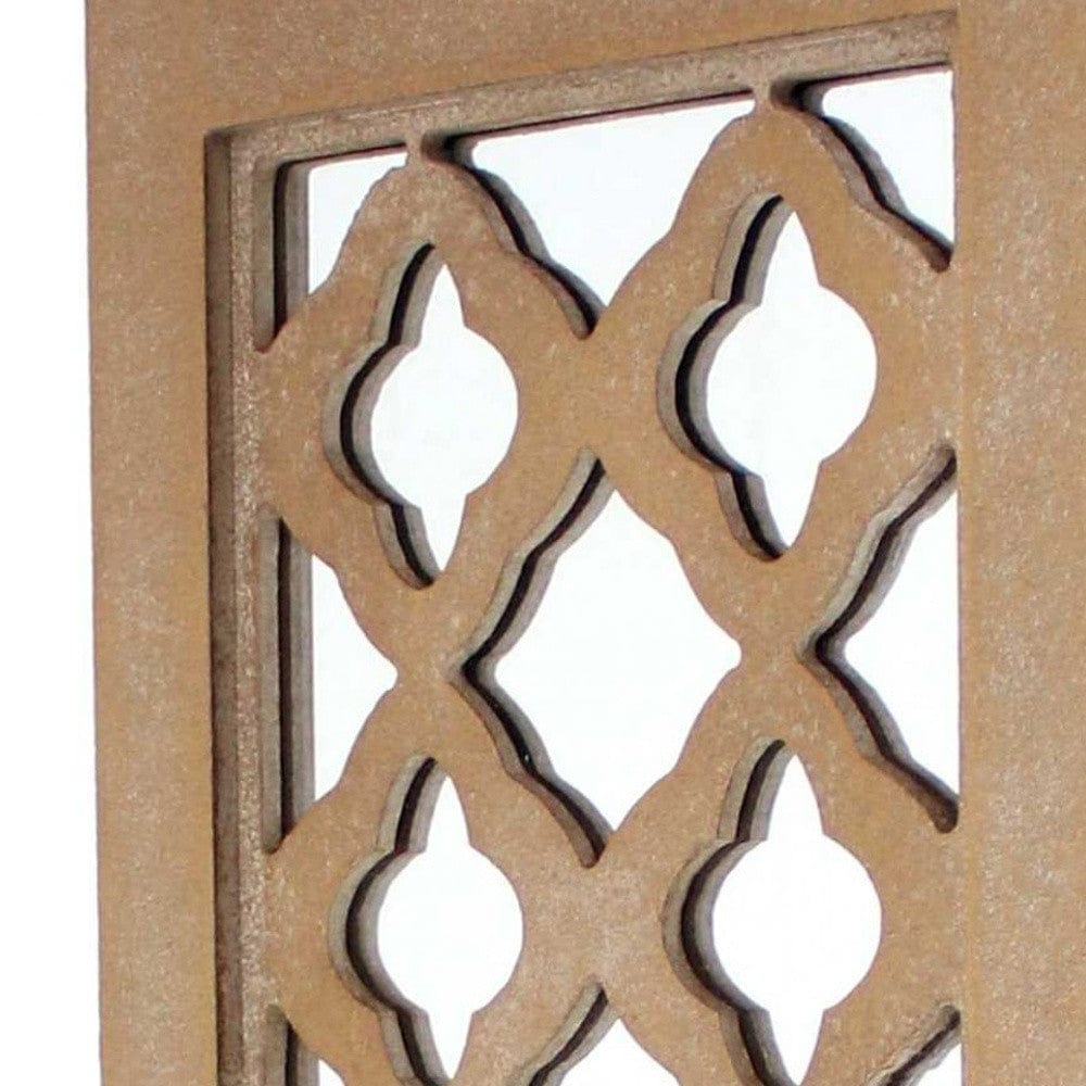 6 X 7.5 X 17 Tan Wooden Cross - Candle Holder Sconce - Homeroots - Flyclothing LLC