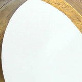 36" Gold Round Wood Framed Accent Mirror - Homeroots - Flyclothing LLC
