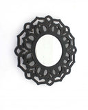 Black Round Accent Mirror - Homeroots - Flyclothing LLC