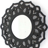 Black Round Accent Mirror - Homeroots - Flyclothing LLC