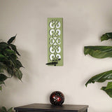 17" X 6" Green Wood Wall Decor - Homeroots - Flyclothing LLC