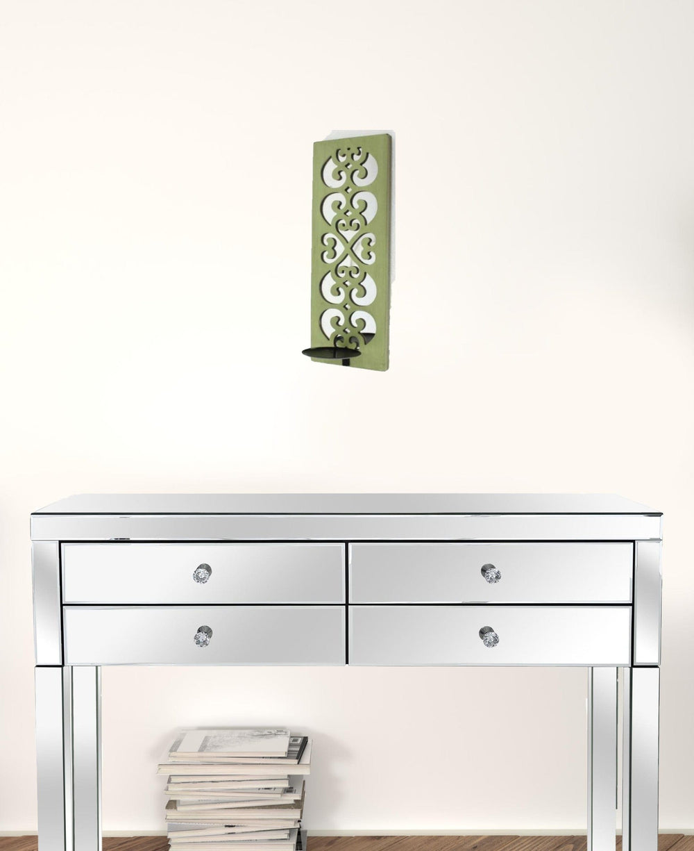 17" X 6" Green Wood Wall Decor - Homeroots - Flyclothing LLC