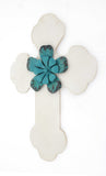 24" X 16" X 1" White Cross Wall Decor - Homeroots - Flyclothing LLC