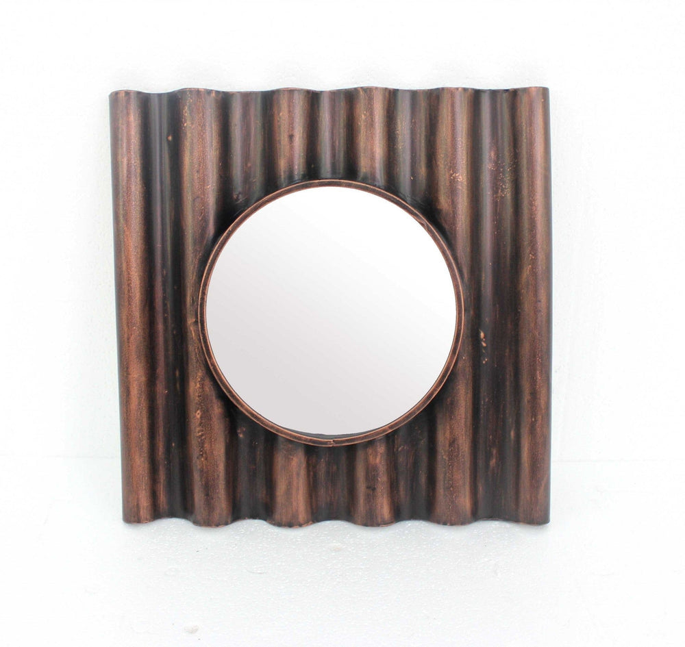 Bronze Square Accent Metal Mirror - Homeroots - Flyclothing LLC