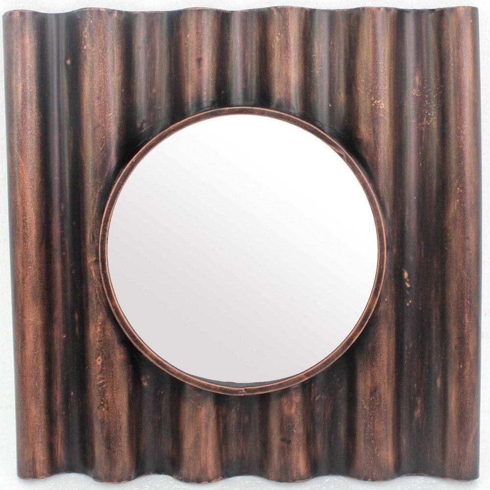 Bronze Square Accent Metal Mirror - Homeroots - Flyclothing LLC