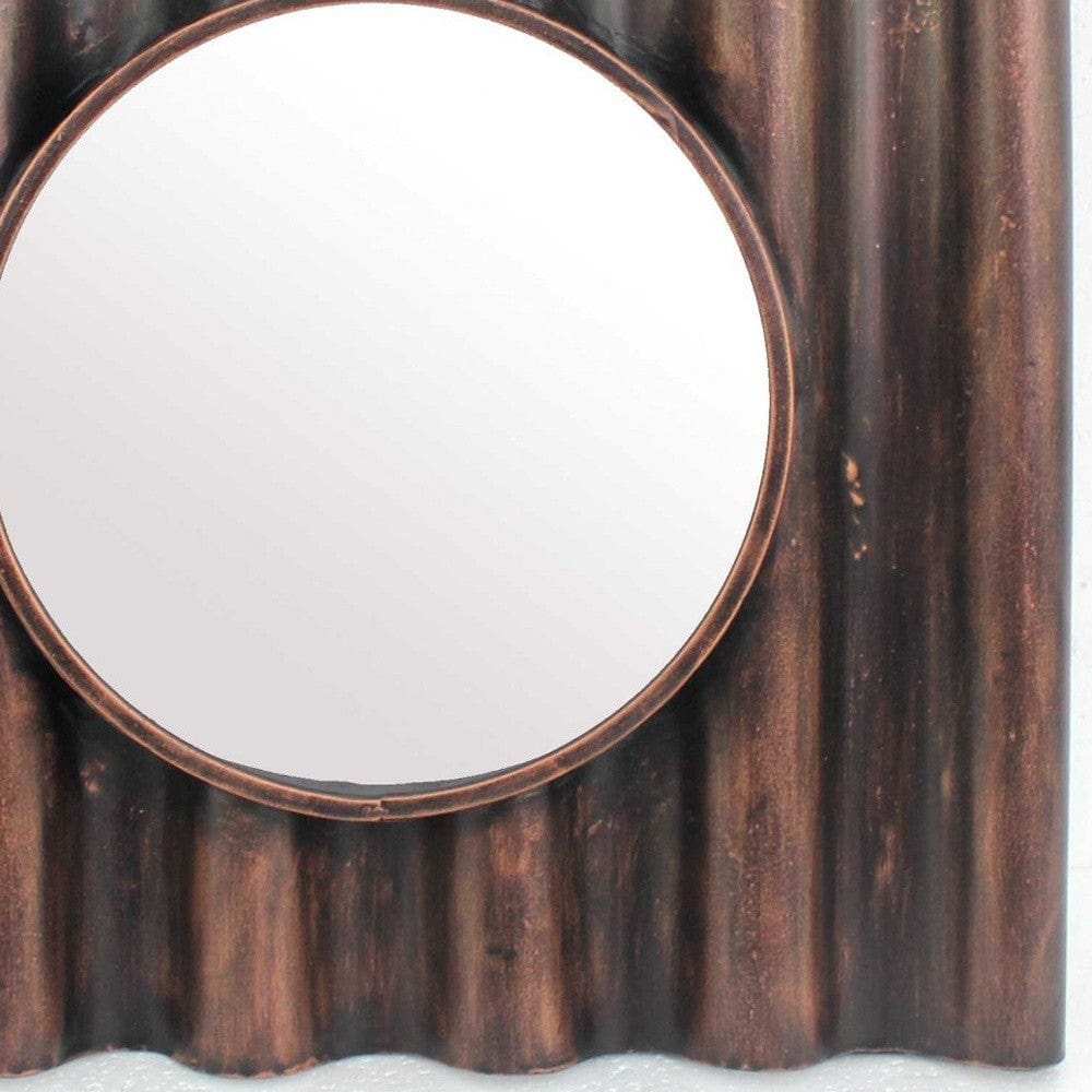 Bronze Square Accent Metal Mirror - Homeroots - Flyclothing LLC