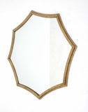 33" Gold Octagon Metal Framed Accent Mirror - Homeroots - Flyclothing LLC