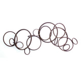 55" X 22" Bronze Metal Wall Decor - Homeroots - Flyclothing LLC