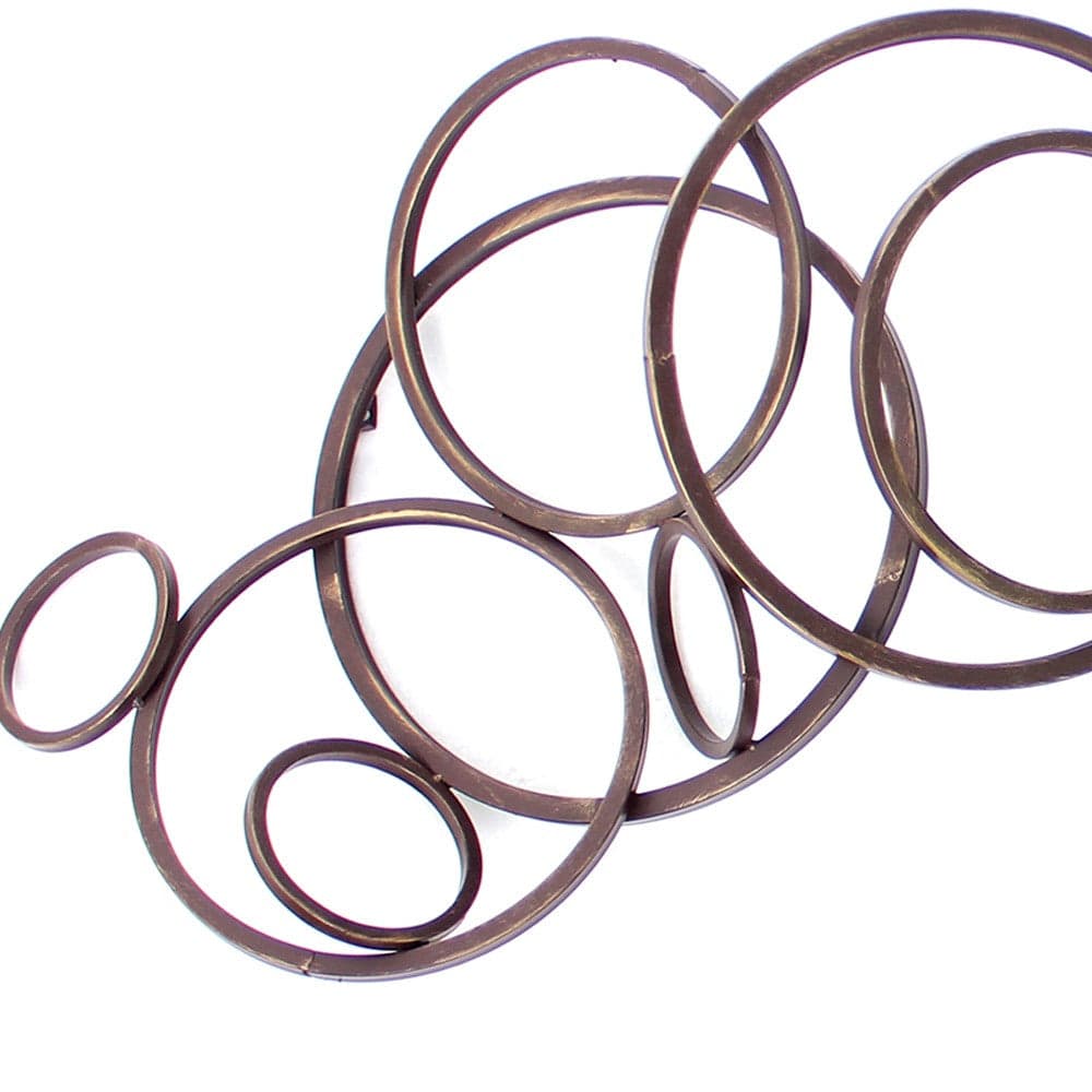 55" X 22" Bronze Metal Wall Decor - Homeroots - Flyclothing LLC