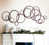 55" X 22" Bronze Metal Wall Decor - Homeroots - Flyclothing LLC