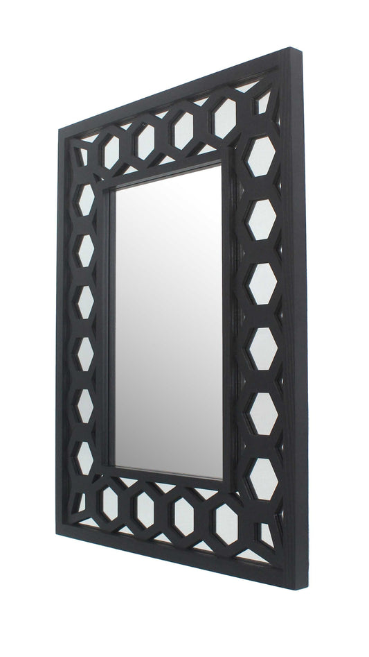 Black Square Accent Mirror - Homeroots - Flyclothing LLC