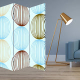 48 X 72 Multi Color Wood Canvas Sphere Screen - Homeroots - Flyclothing LLC