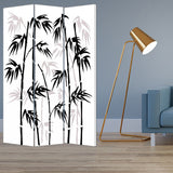 48 X 72 Multi Color Wood Canvas Bamboo Leaf Screen - Homeroots - Flyclothing LLC