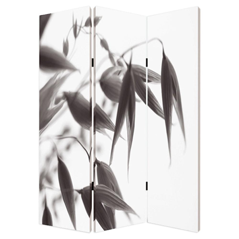 48" X 72" Multi Color Wood Canvas Screen - Homeroots