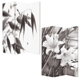 48" X 72" Multi Color Wood Canvas Screen - Homeroots