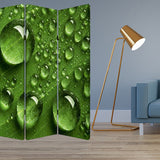 48" X 72" Multi Color Wood Canvas Rain Screen - Homeroots