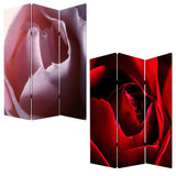 48 X 72 Multi Color Wood Canvas Rose Screen - Homeroots - Flyclothing LLC
