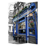 48" X 72" Multi Color Wood Canvas The Blue Eyed Screen - Homeroots