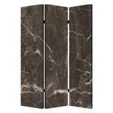 48" X 72" Multi Color Wood Canvas Black Marble Screen - Homeroots
