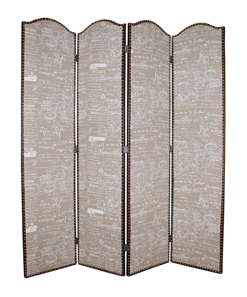 80 X 84 Tan Wood Galore Screen - Homeroots - Flyclothing LLC