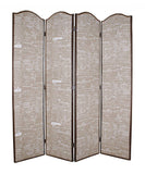 80 X 84 Tan Wood Galore Screen - Homeroots - Flyclothing LLC