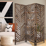 63 X 72 Brown Wood Screen - Homeroots - Flyclothing LLC