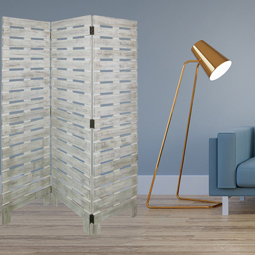 63 X 72 White Wood Garden Screen - Homeroots - Flyclothing LLC