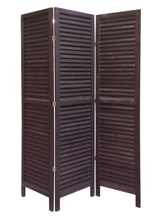 48 X 67 Black Wood Shutter - Screen - Homeroots - Flyclothing LLC