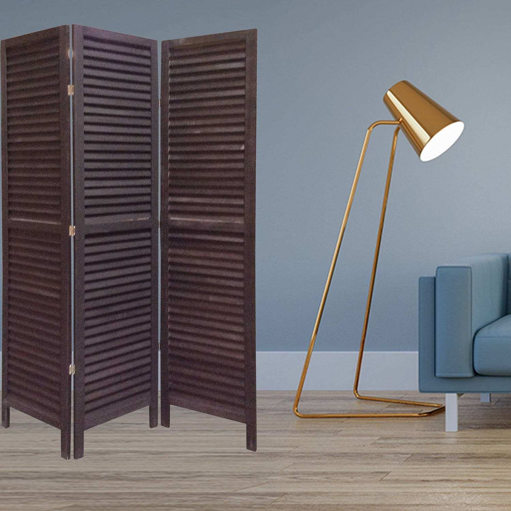 48 X 67 Black Wood Shutter - Screen - Homeroots - Flyclothing LLC