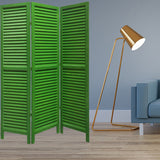 48" X 67" Green Wood Shutter Screen - Homeroots - Flyclothing LLC