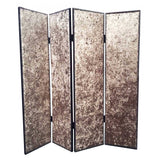 84 X 84 Bronze Wood & Fabric Screen - Homeroots - Flyclothing LLC